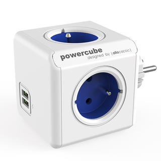 Rozgałęźnik PowerCube Original USB niebieski