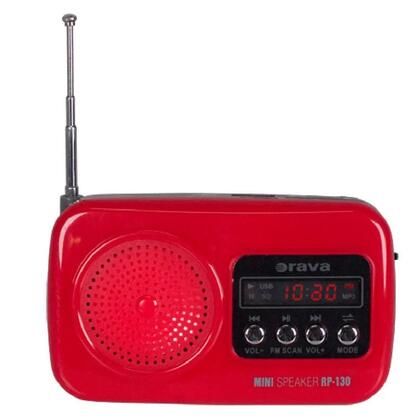Przenośne radio z USB Orava RP-130 R czerwone 1