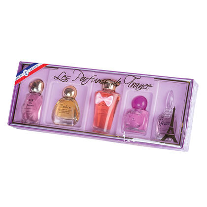 Francuskie perfumy zestaw 5 sztuk, design