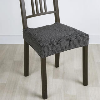 Super streczowe pokrowce GLAMOUR szare, krzesła 2 szt. 40 x 40 cm