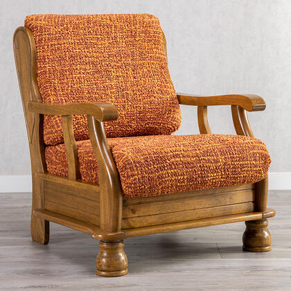 Bi-elastyczne pokrowce GRAFITI NOWE cegła, fotel z drewnianymi bokami (sz. 40 - 70 cm) 1