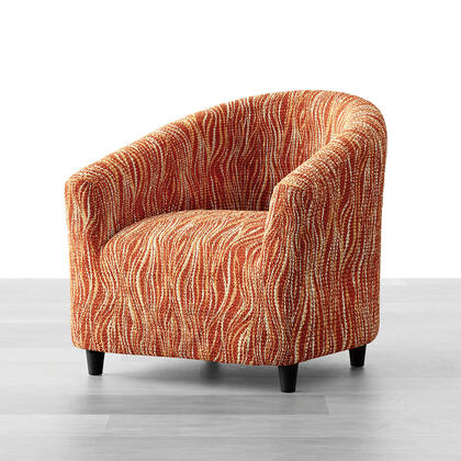 Bi-elastyczne pokrowce UNIVERSO NOWE cieniowane cegła, fotel klubowy (sz. 50 - 70 cm)