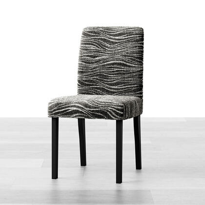 Bi-elastyczne pokrowce UNIVERSO NOWE cieniowane czarno-białe, krzesła z oparciem 2 szt. 45 x 45 x 50 cm 1