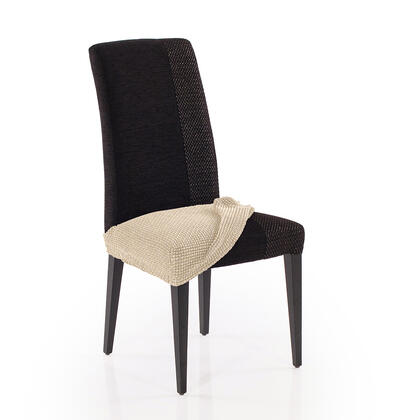 Super streczowe pokrowce NIAGARA śmietankowe, krzesła - siedzisko 2 szt. 40 x 40 cm 1