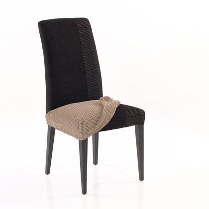 Super streczowe pokrowce NIAGARA orzeszkowe, krzesła - siedzisko 2 szt. 40 x 40 cm 1