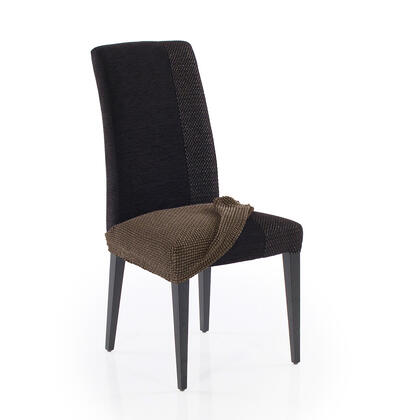 Super streczowe pokrowce NIAGARA tytoniowe, krzesła - siedzisko 2 szt. 40 x 40 cm 1