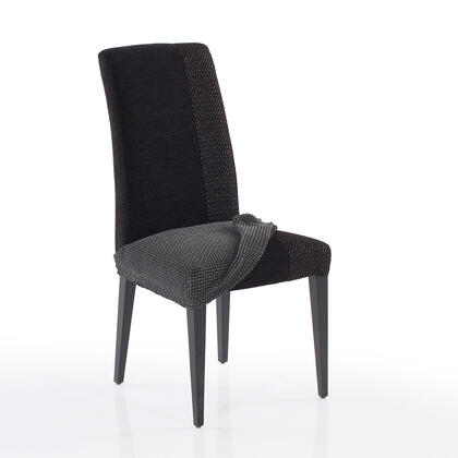 Super streczowe pokrowce NIAGARA antracyt, krzesła - siedzisko 2 szt. 40 x 40 cm 1
