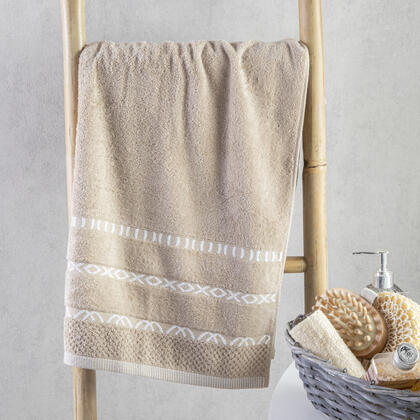 Ręcznik kąpielowy frotte GINO beżowy 70 x 140 cm