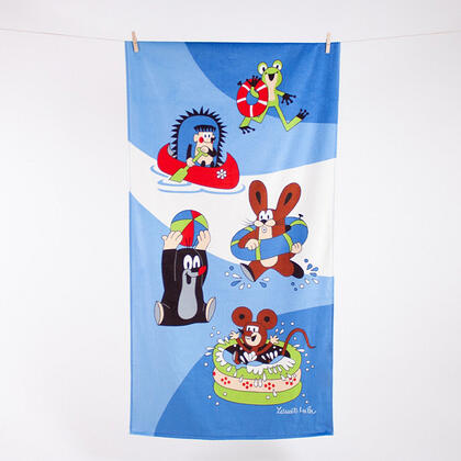 Ręcznik dziecięcy KRECIK I PRZYJACIELE 75 x 150 cm