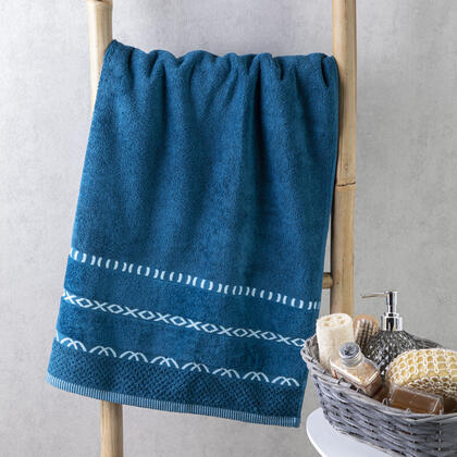 Ręcznik kąpielowy frotte GINO morski błękit 70 x 140 cm 1