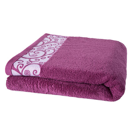 Ręcznik kąpielowy frotte VENEZIA fioletowy 70 x 140 cm 1