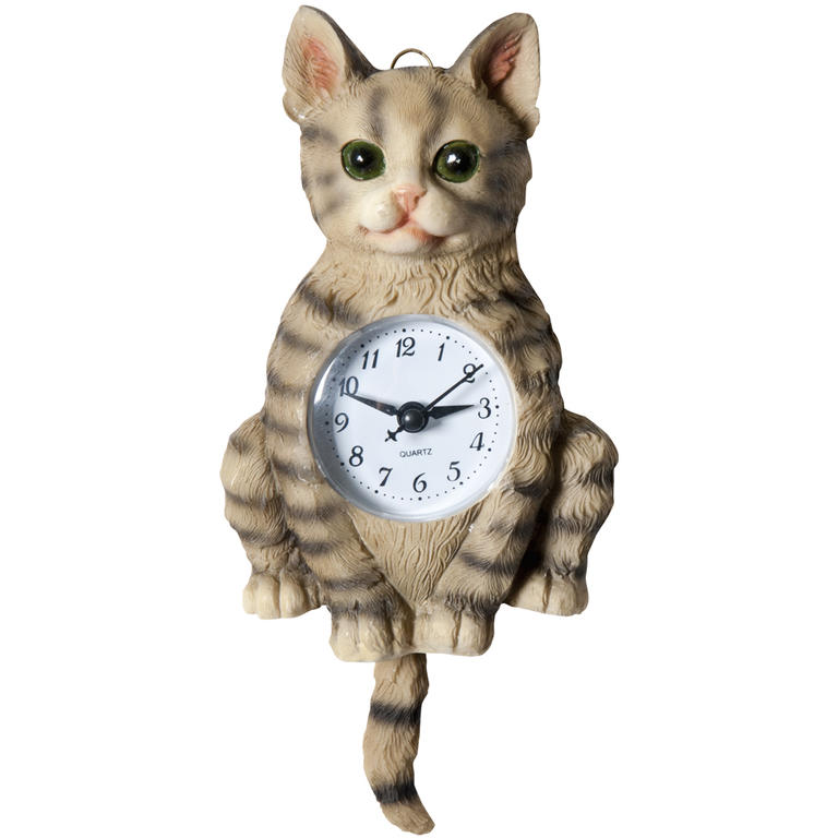 Zegar ścienny ceramiczny Kot 1