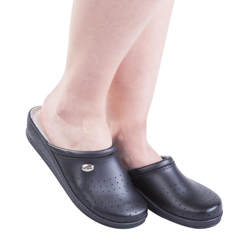 Pantofle damskie z zakrytymi palcami Comfort Step szare, rozmiar 41 1