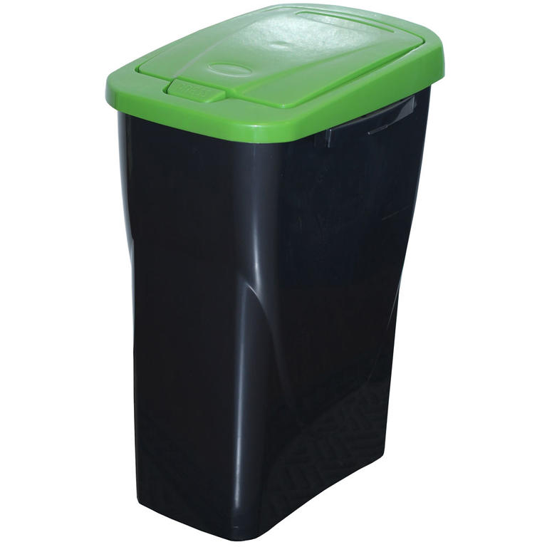 Kosz do segregowania śmieci zielona pokrywa 25 l 1