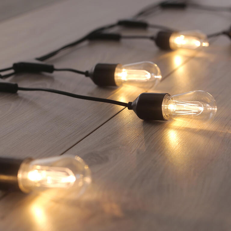 Łańcuch świetlny z 10 podłużnymi żarówkami LED 8 m 1