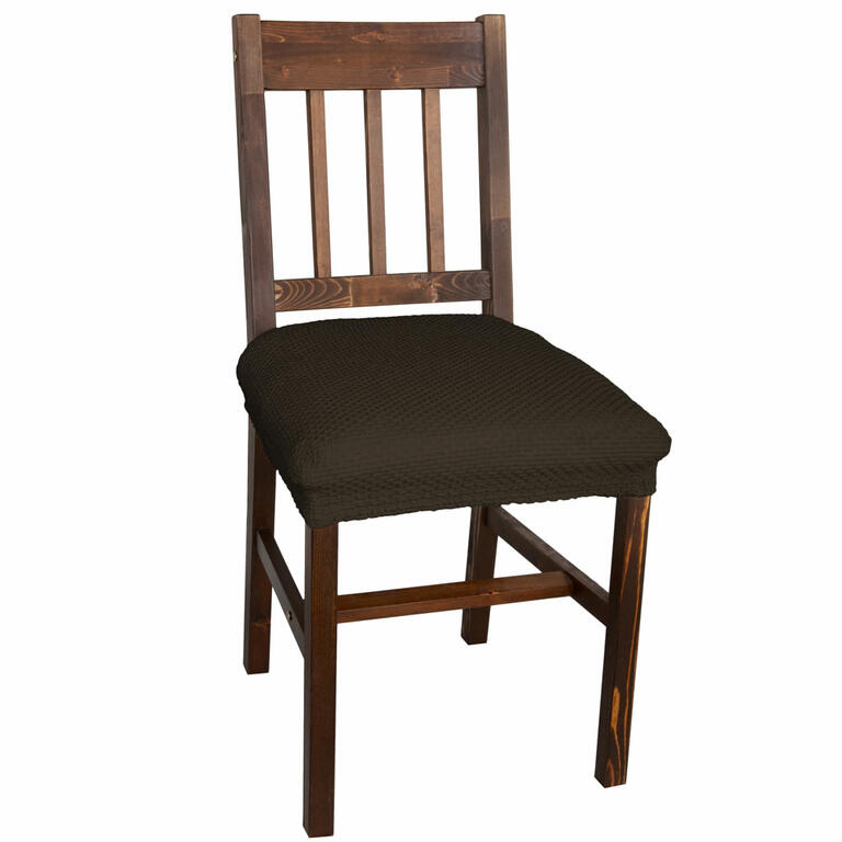 Elastyczne pokrowce CARLA brąz, krzesła - siedzisko 2 szt. 40 x 40 cm 1