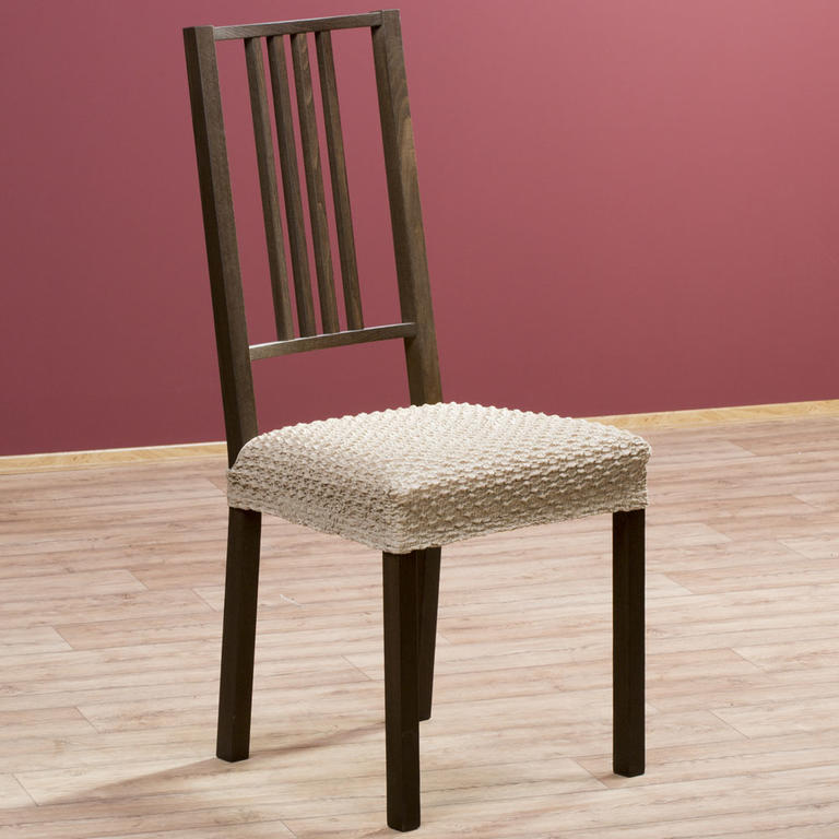 Elastyczne pokrowce Rebeca orzeszkowe, krzesła - siedzisko 2 szt. 40 x 40 cm 1