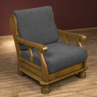 Super streczowe pokrowce GLAMOUR szare, fotel z drewnianymi bokami (sz. 60 - 80 cm) 1