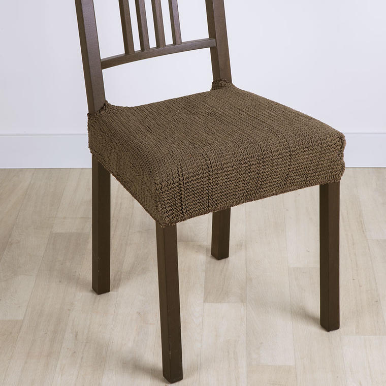 Super streczowe pokrowce GLAMOUR tytoń, krzesła 2 szt. 40 x 40 cm 1