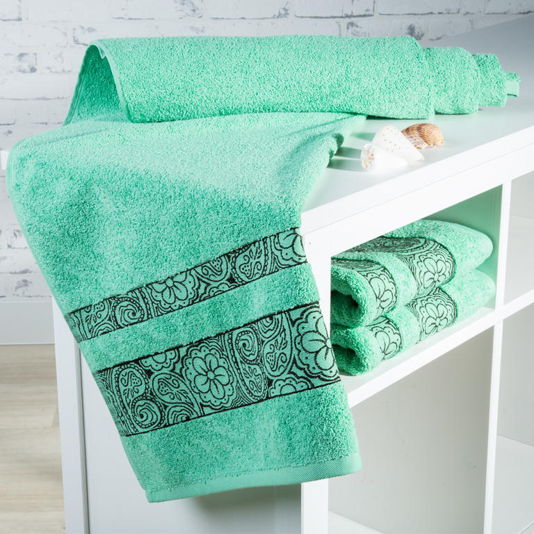 Ręcznik kąpielowy frotté Madryd zielony 1