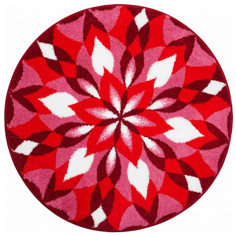 Dywan z powłoką antypoślizgową MANDALA Skrzydła radości - czerwony, 80 cm 1