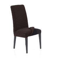 Super streczowe pokrowce NIAGARA czekoladowe, krzesła z oparciem 2 szt. 40 x 40 x 55 cm 1