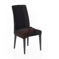Super streczowe pokrowce NIAGARA czekoladowe, krzesła - siedzisko 2 szt. 40 x 40 cm 1