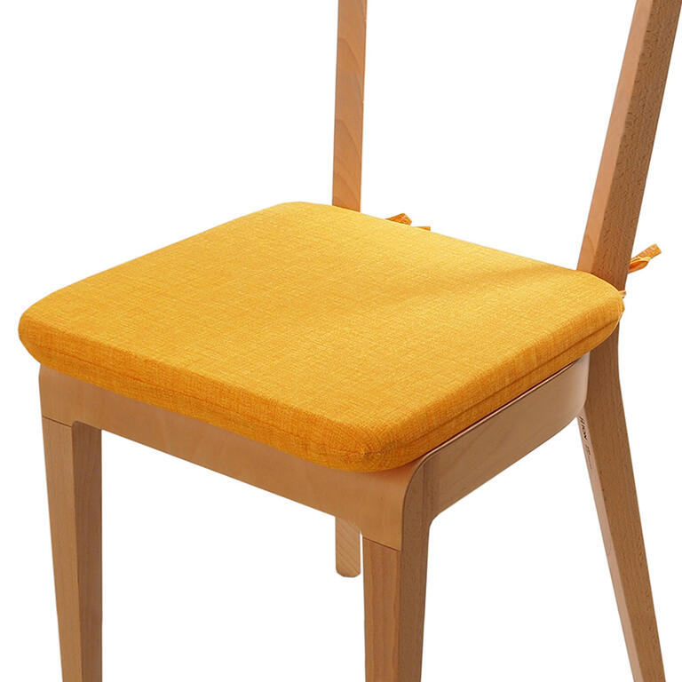 Poduszka siedzisko z możliwością prania BESSY żółta 1