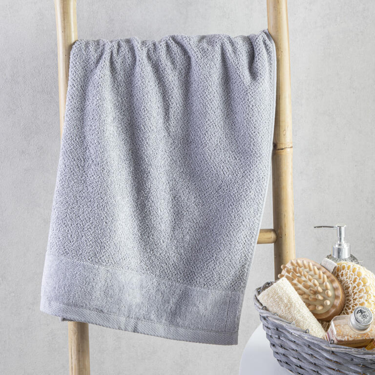 Ręcznik kąpielowy frotte VITO szary 70 x 140 cm 1