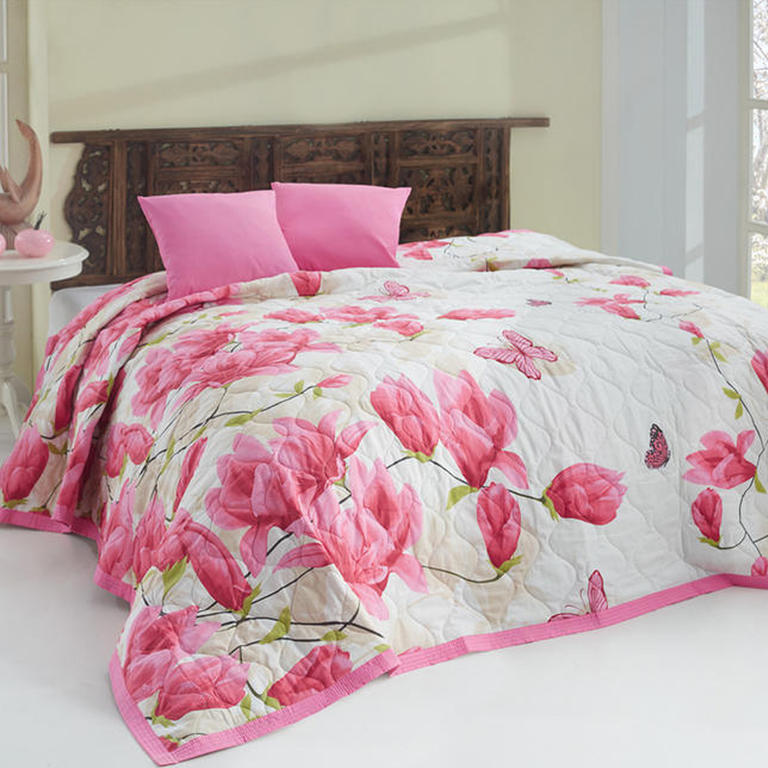 Narzuta na łóżko Alize Pink różowa 1