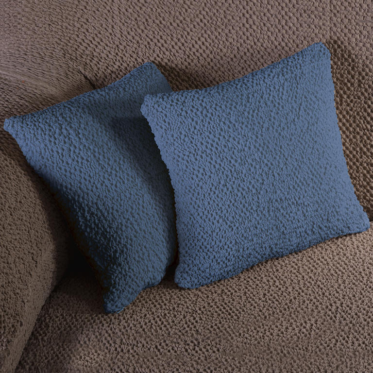 Bi-elastyczne pokrowce BUKLÉ denimowy, poszewki na poduszkę 2 szt. (40 x 40 cm) 1