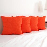Poduszka dekoracyjna BESSY 45 x 45 cm pomarańczowa 3
