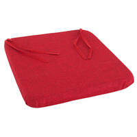 Poduszka siedzisko z możliwością prania BESSY czerwona, zestaw 4 szt. 6